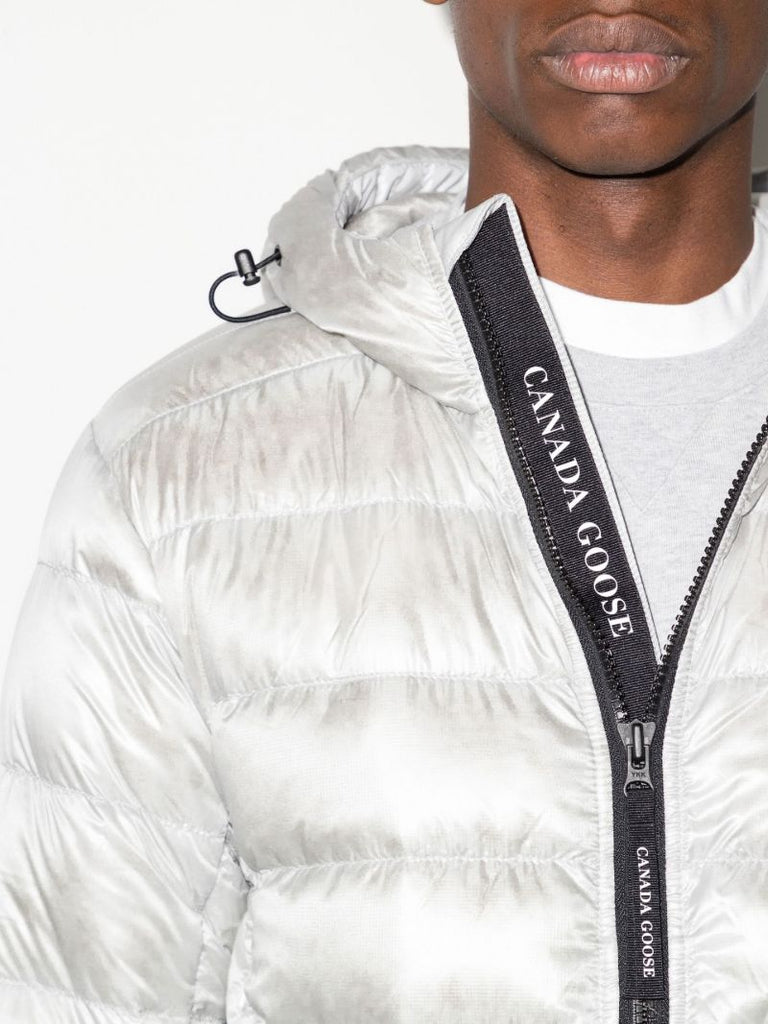Silver Crofton Hooded Quilted Jacket