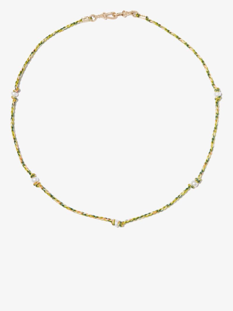 9k Yellow Gold Mauli Choker Necklace