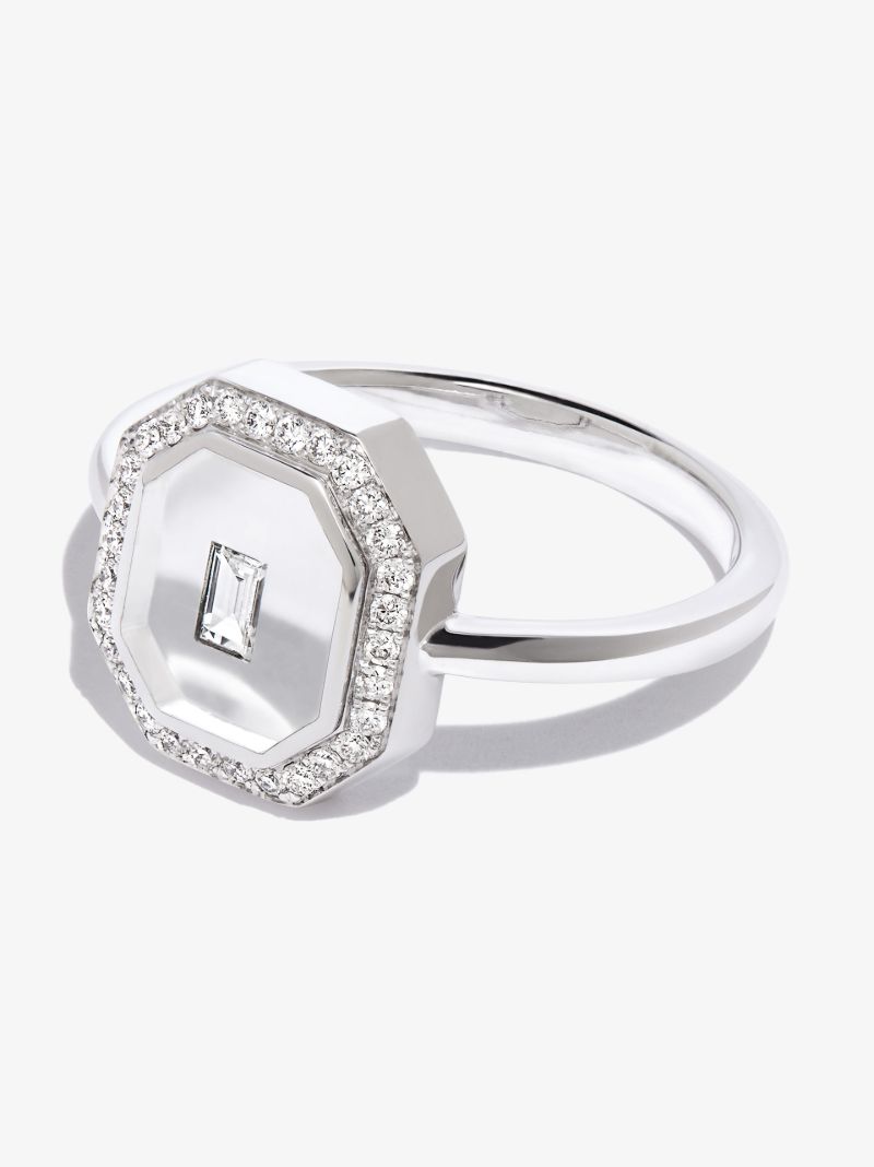 18k White Gold Universe Diamond Ring