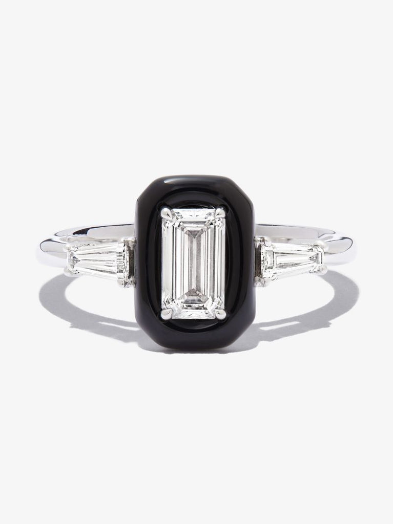 18k White Gold Oui Diamond Ring