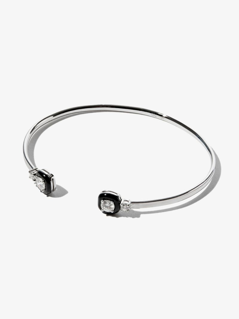 18k White Gold Oui Diamond Bracelet