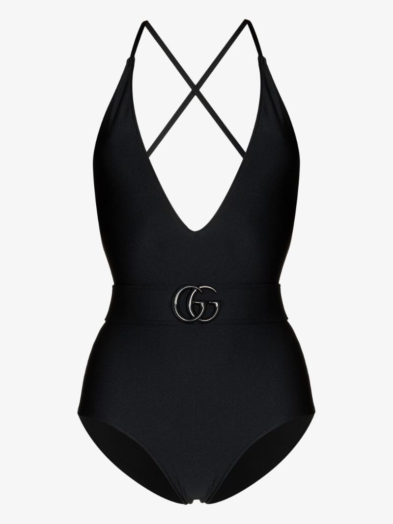 Gg Belted Swimsuit