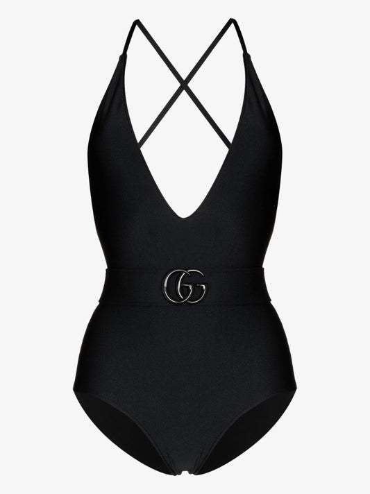 Gg Belted Swimsuit