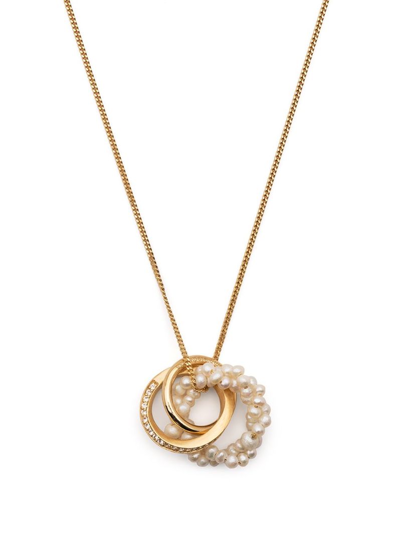 Gold-plated the Echoes of a Time of Solitude Pendant Necklace