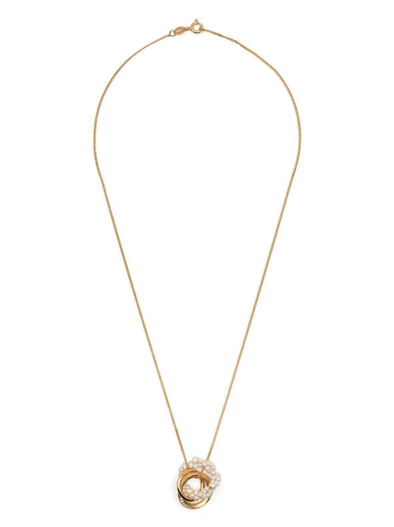 Gold-plated the Echoes of a Time of Solitude Pendant Necklace