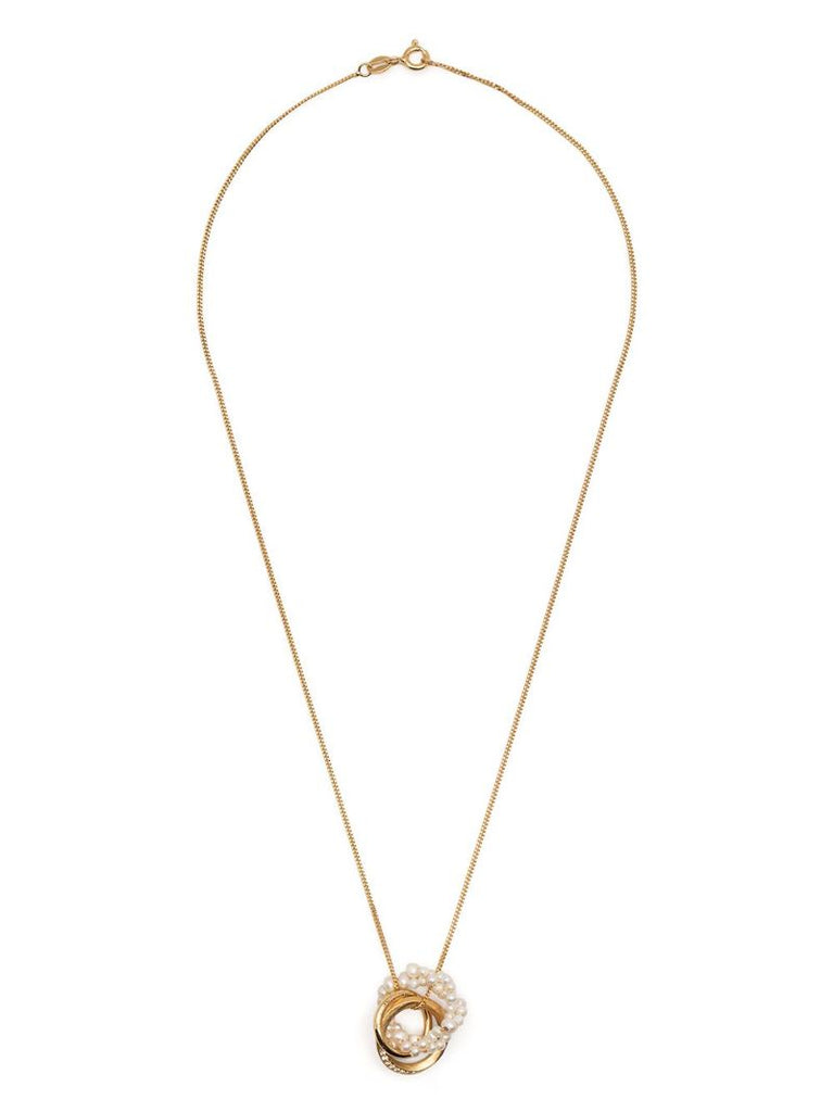 Gold-plated the Echoes of a Time of Solitude Pendant Necklace
