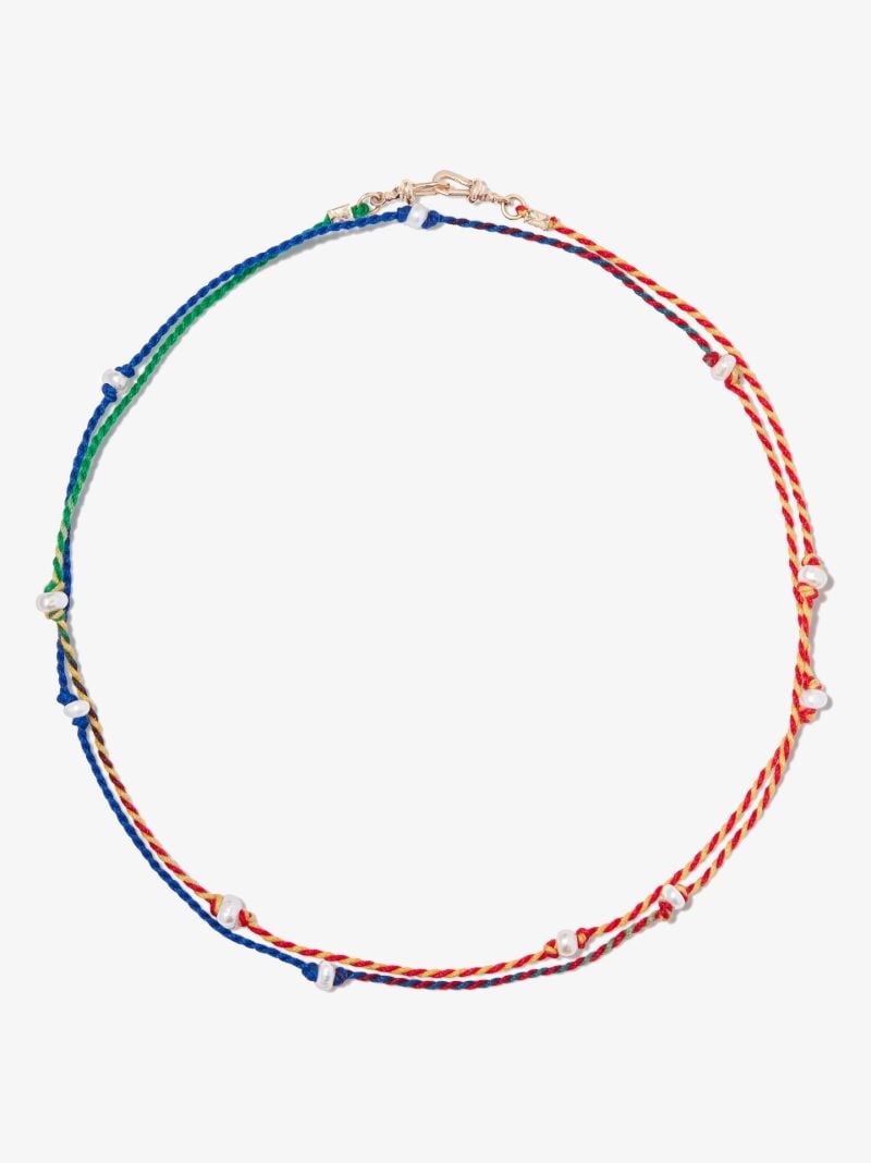 9k Yellow Gold Mauli Double Strand Necklace