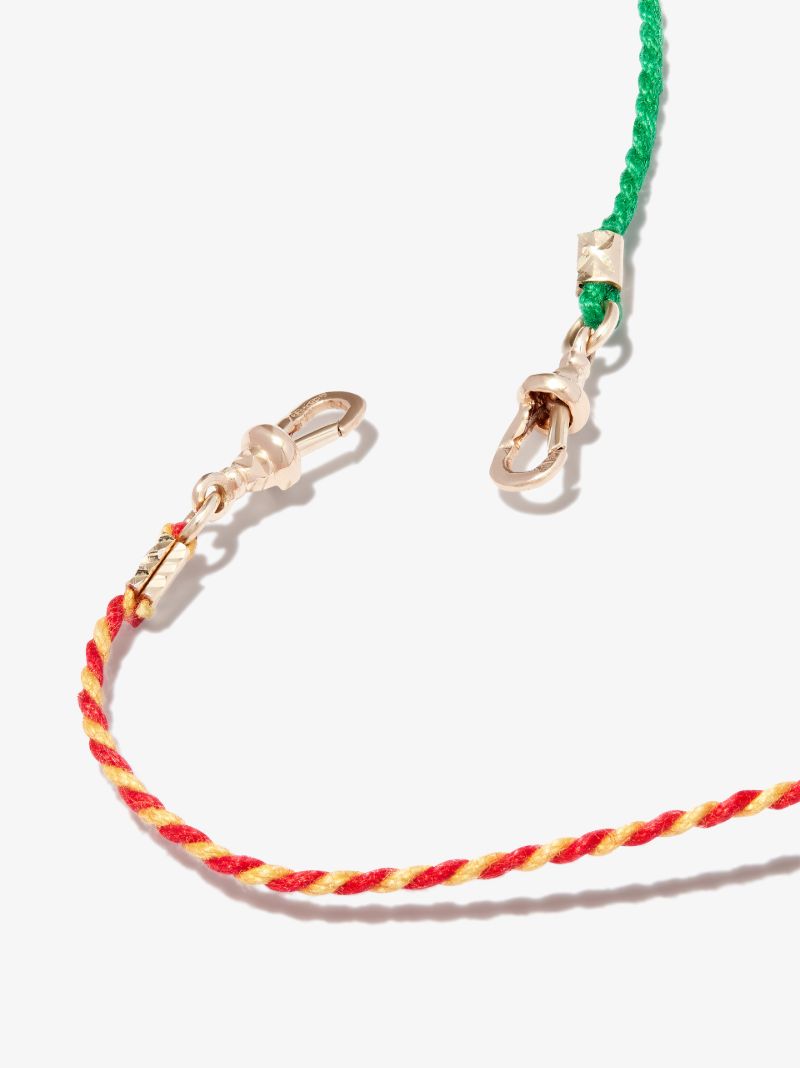 9k Yellow Gold Mauli Double Strand Necklace