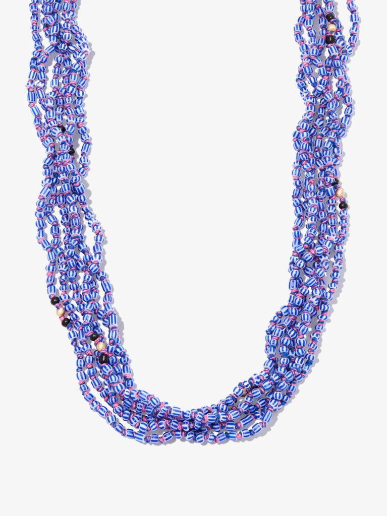 9k Yellow Gold Ghana Beaded Necklace