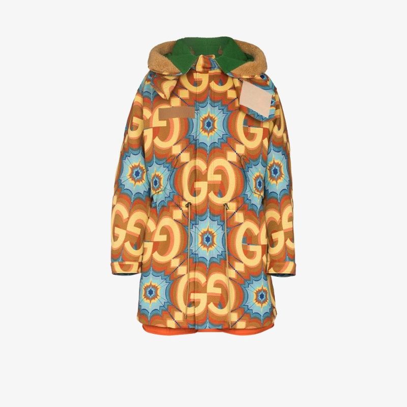 Gg Kaleidoscope Jacquard Coat