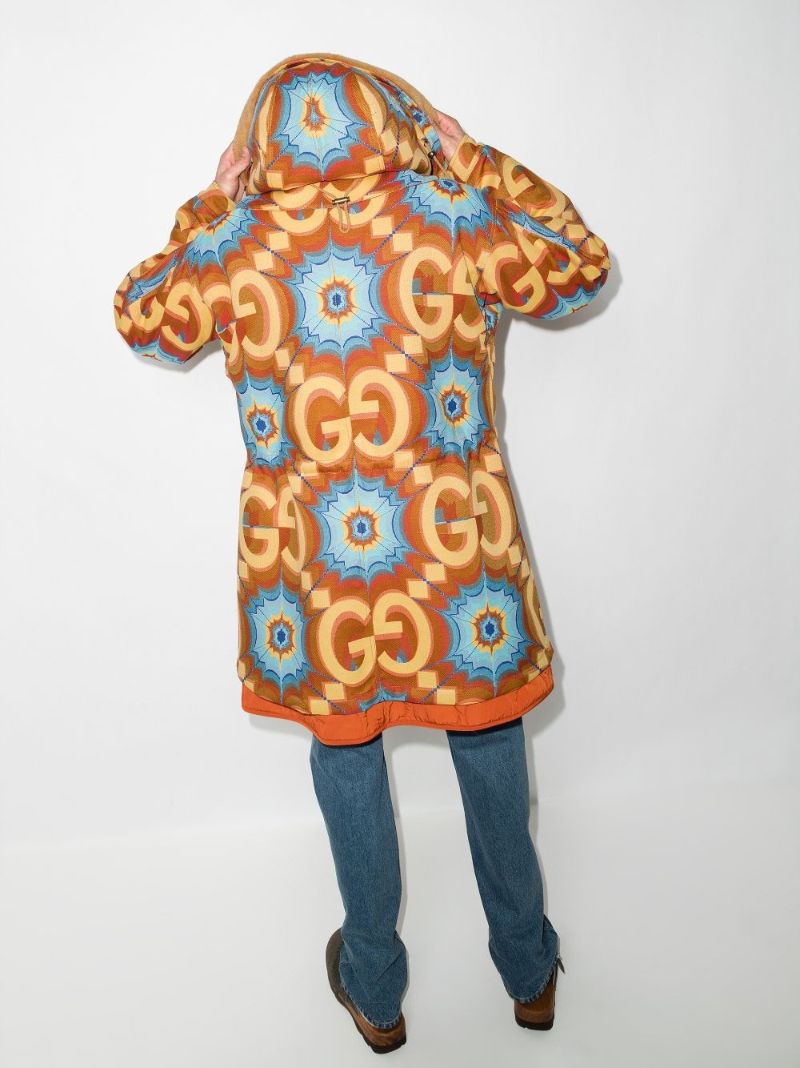 Gg Kaleidoscope Jacquard Coat