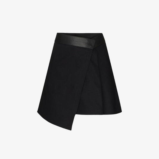 Wraparound Asymmetric Miniskirt