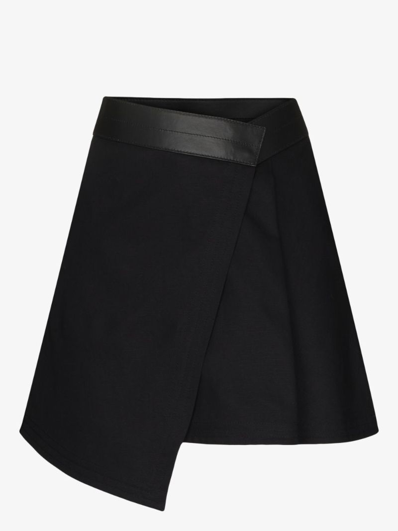Wraparound Asymmetric Miniskirt