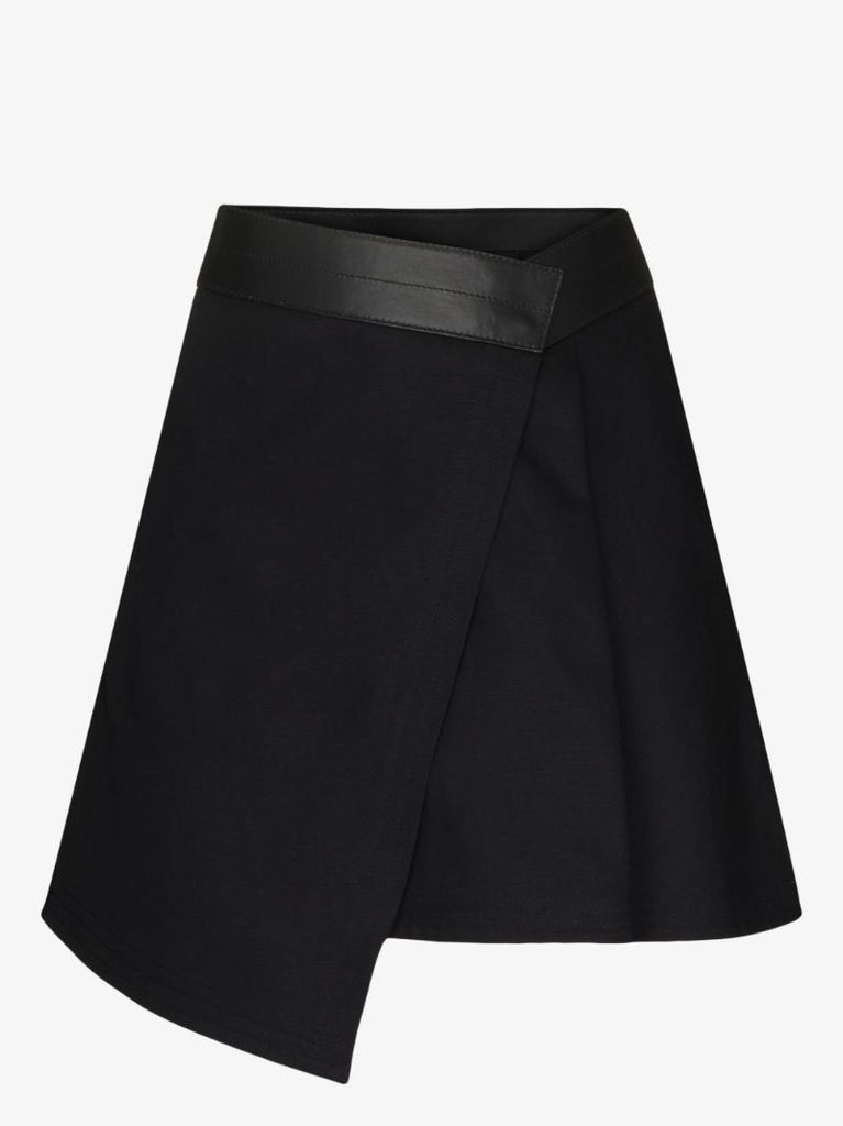 Wraparound Asymmetric Miniskirt