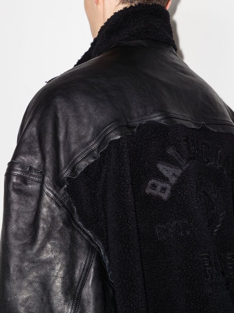 College 1917 Hooded Leather Jacket