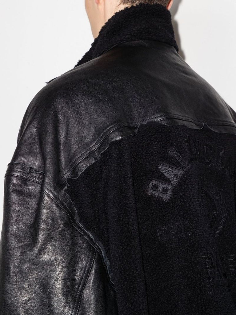 College 1917 Hooded Leather Jacket