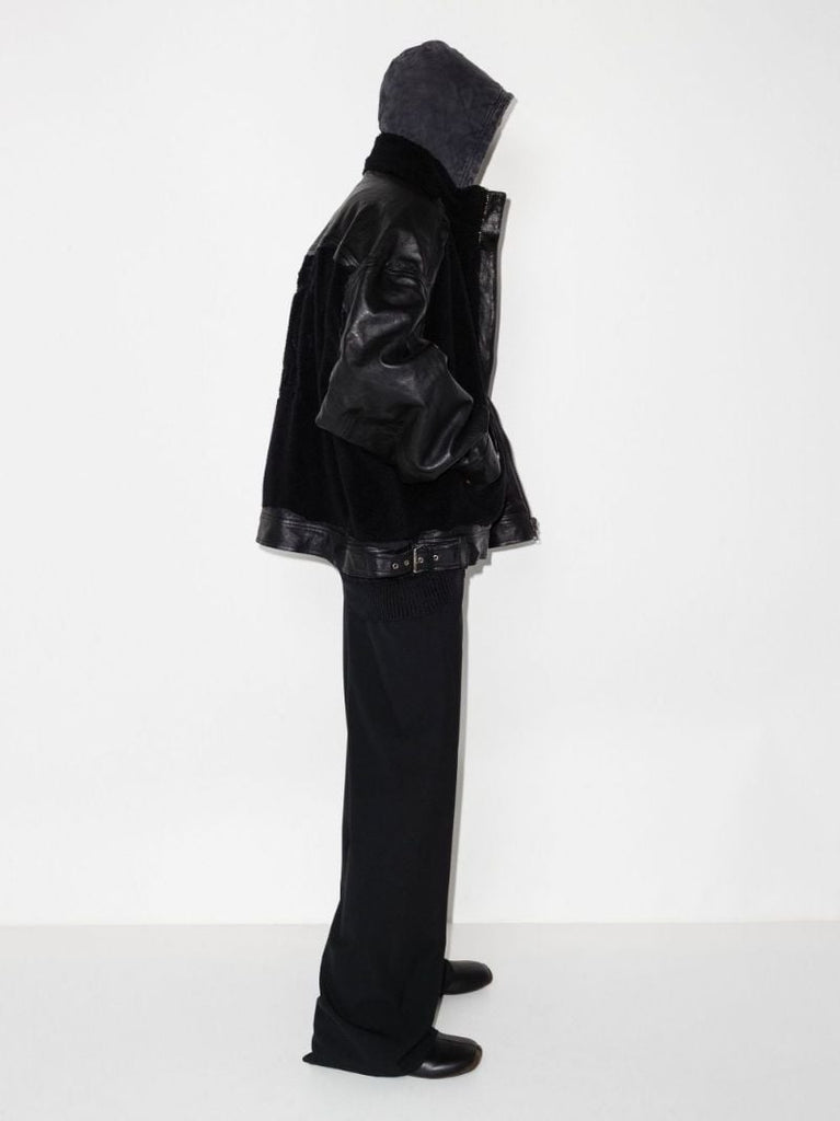 College 1917 Hooded Leather Jacket