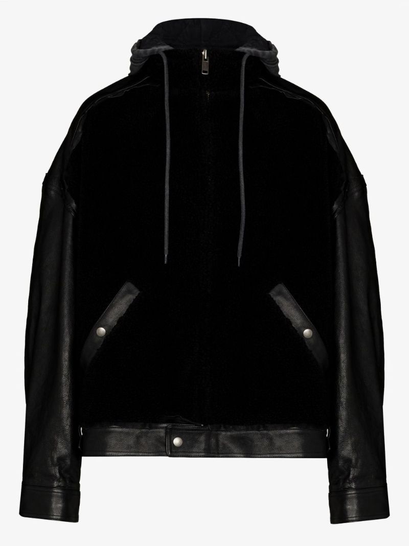 College 1917 Hooded Leather Jacket