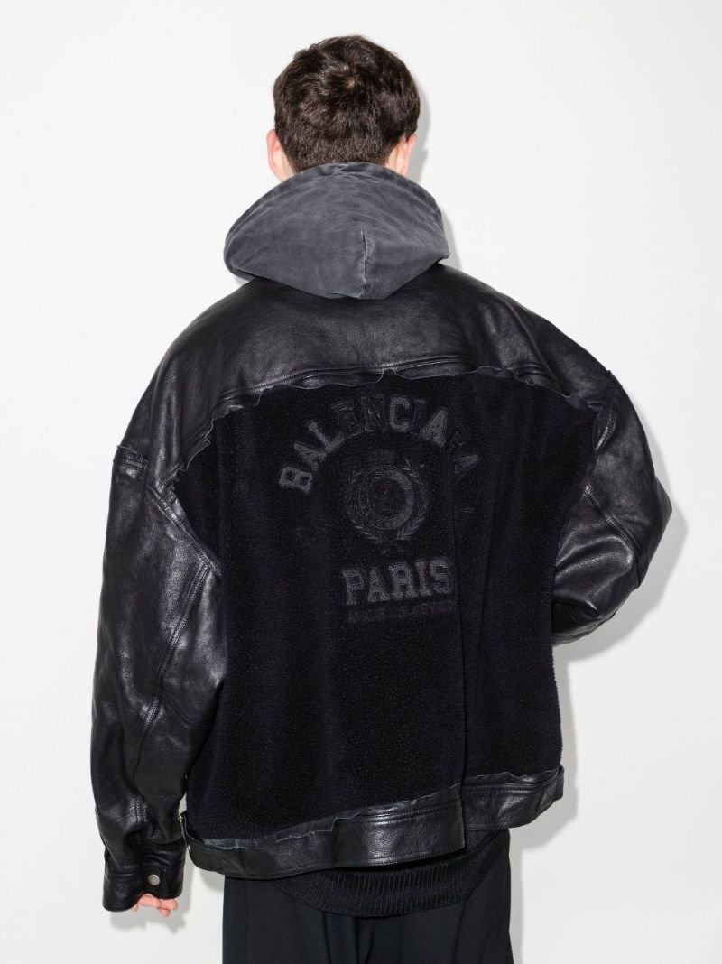 College 1917 Hooded Leather Jacket