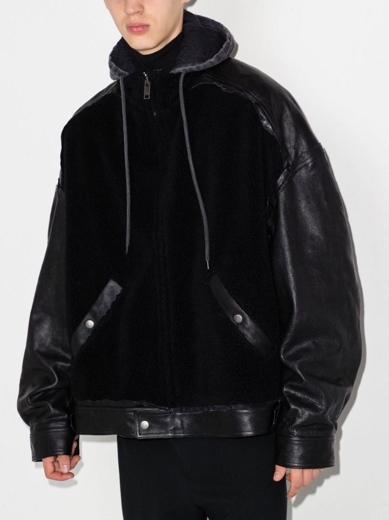 College 1917 Hooded Leather Jacket