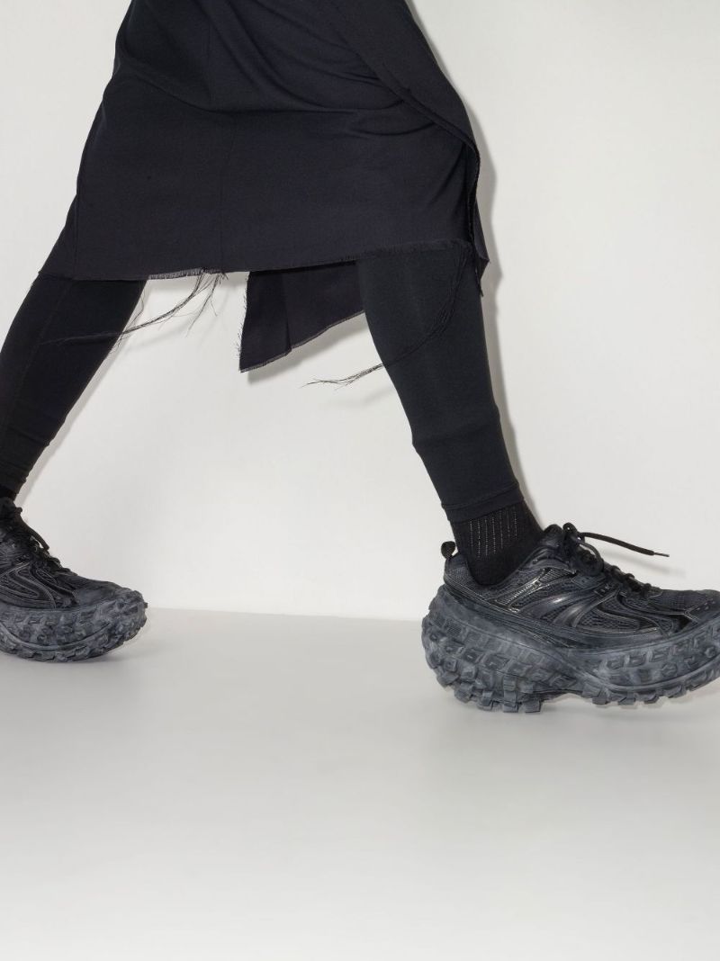 Black Defender Low Top Sneakers