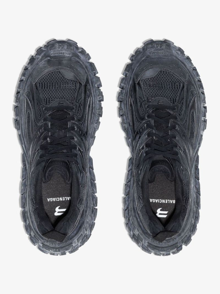 Black Defender Low Top Sneakers