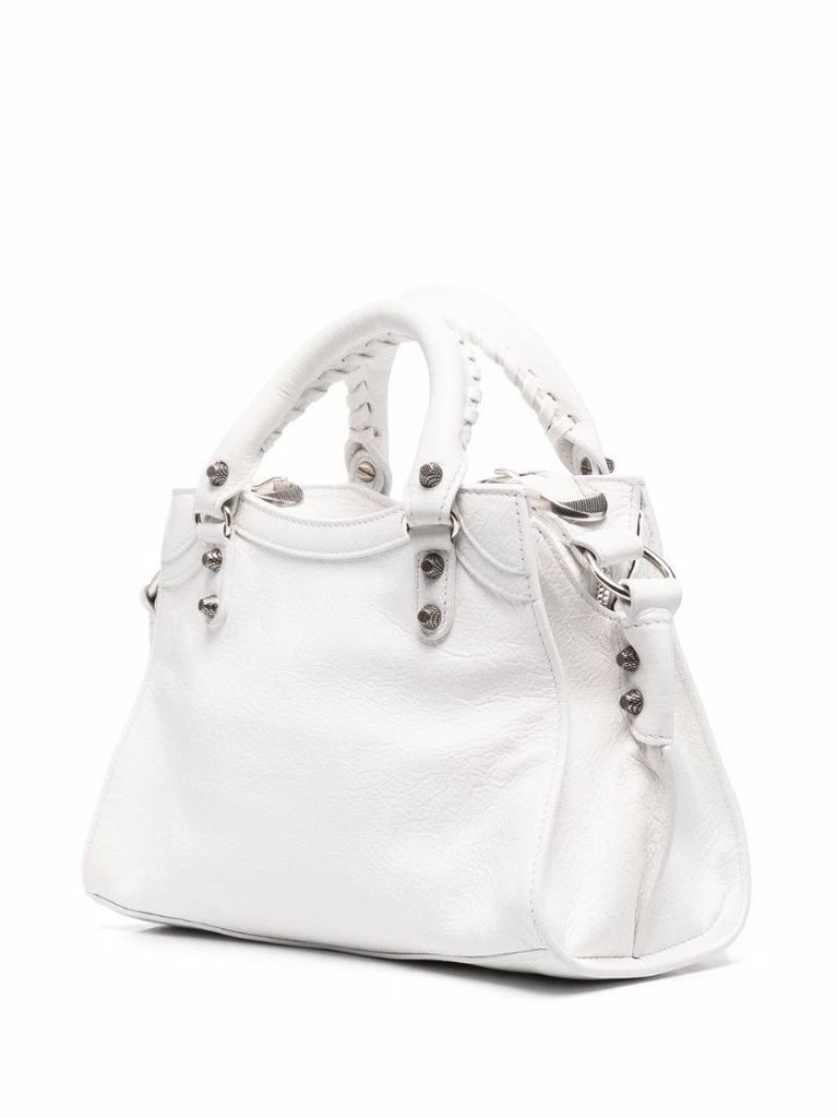 White Neo Cagole Xs Leather Handbag