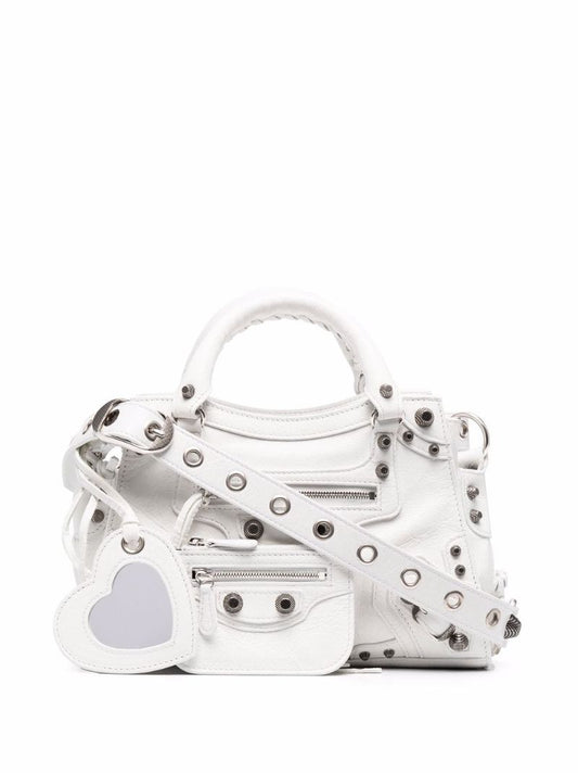 White Neo Cagole Xs Leather Handbag