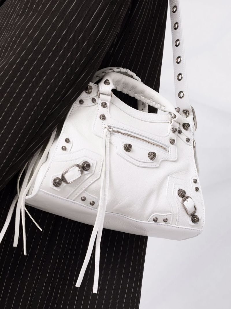 White Neo Cagole Xs Leather Handbag