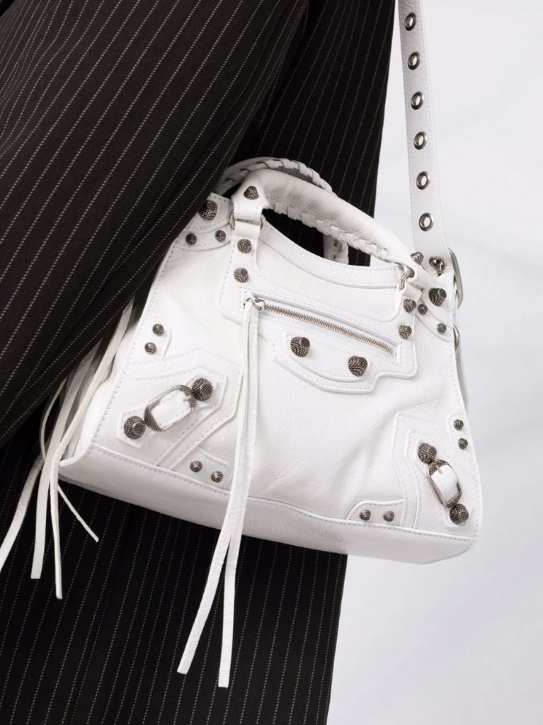 White Neo Cagole Xs Leather Handbag