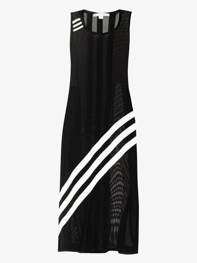 Ch1 Striped Midi Dress