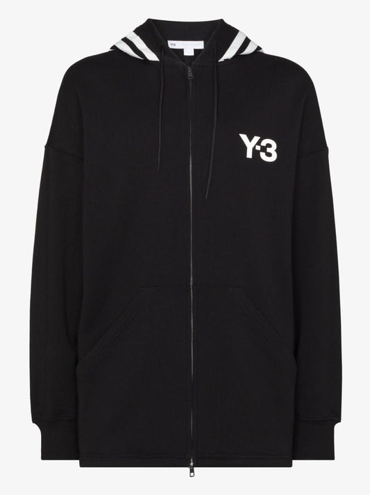 Logo Zip-up Cotton Hoodie