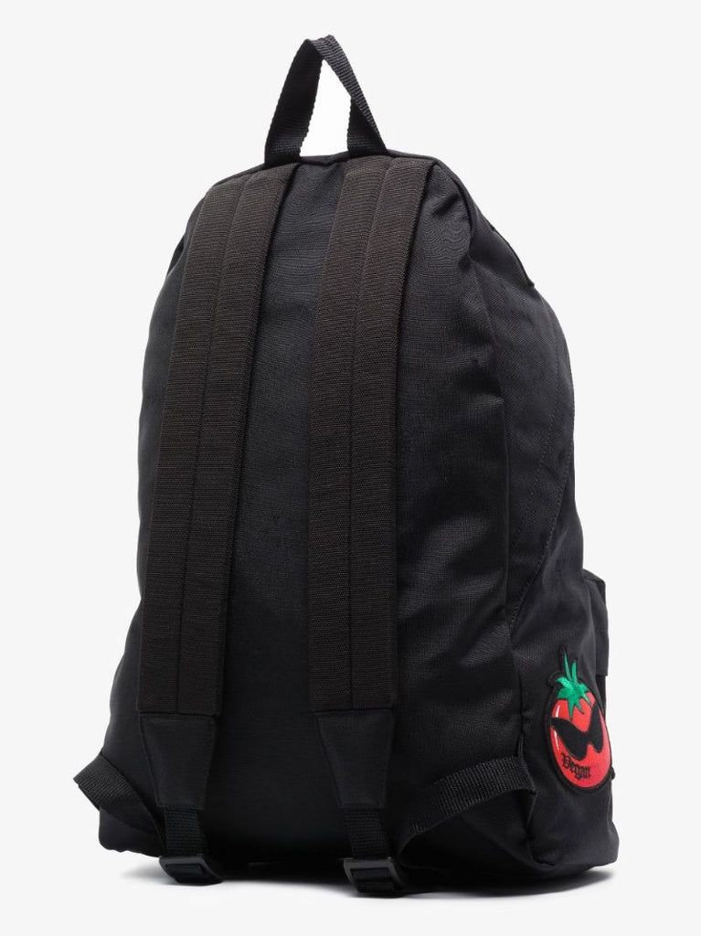 Black Explorer Patch Canvas Backpack