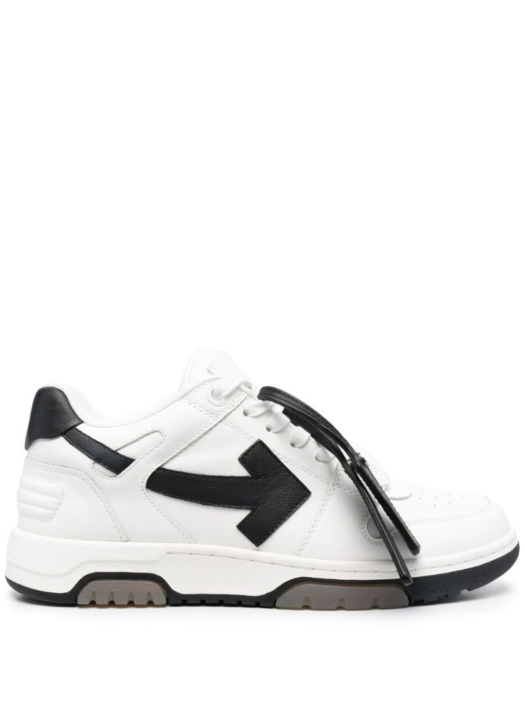 White Out of Office Low-top Leather Sneakers