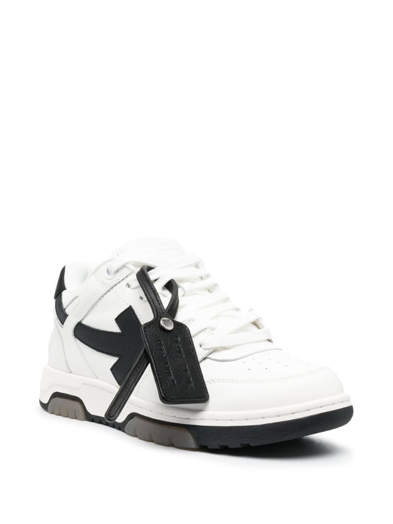White Out of Office Low-top Leather Sneakers