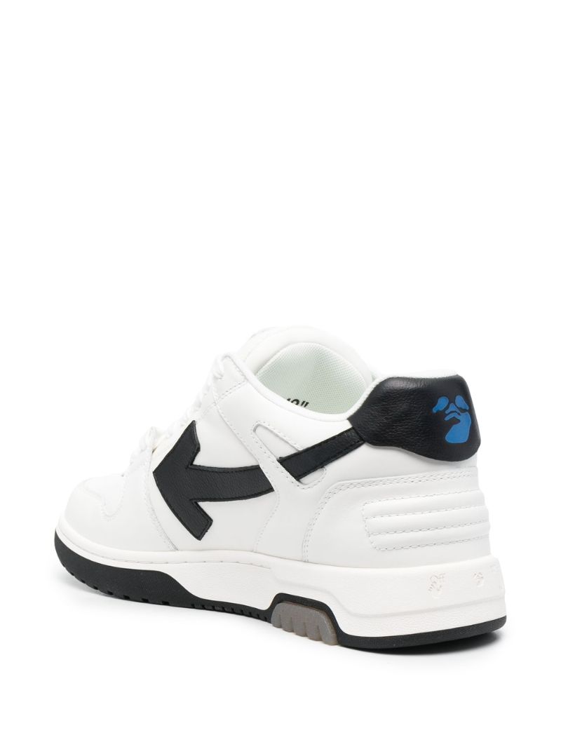 White Out of Office Low-top Leather Sneakers