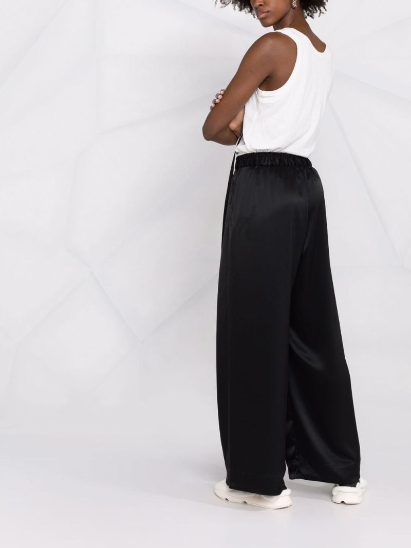 Black Classic Tech Wide-leg Trousers