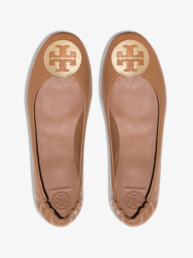 Brown Minnie Travel Ballet Pumps