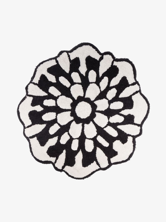 Black and White Otil Bath Mat