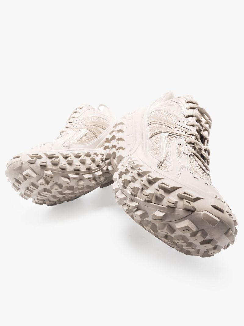 White Defender Low Top Sneakers