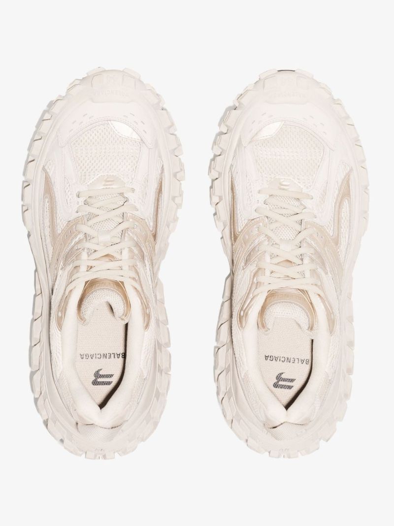White Defender Low Top Sneakers