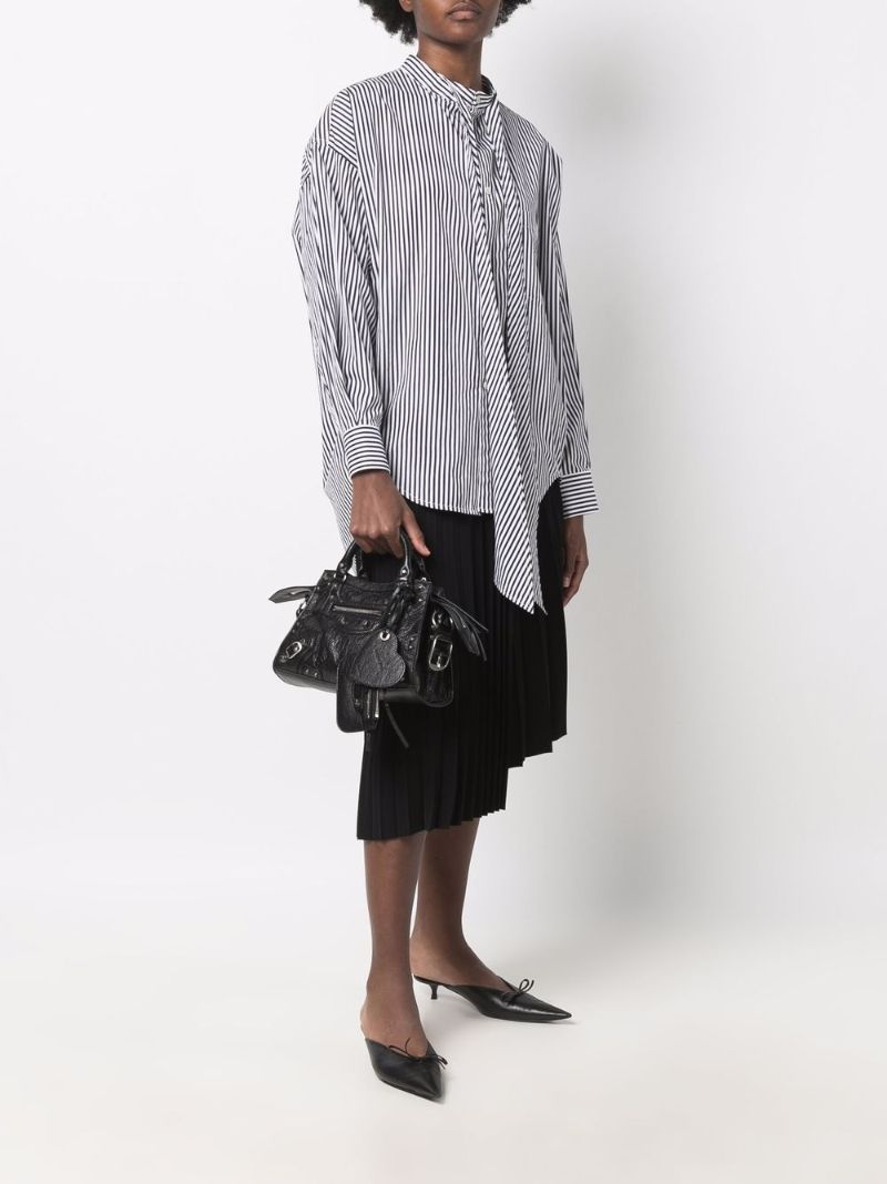 Black Neo Cagole Mini Leather Top Handle Bag