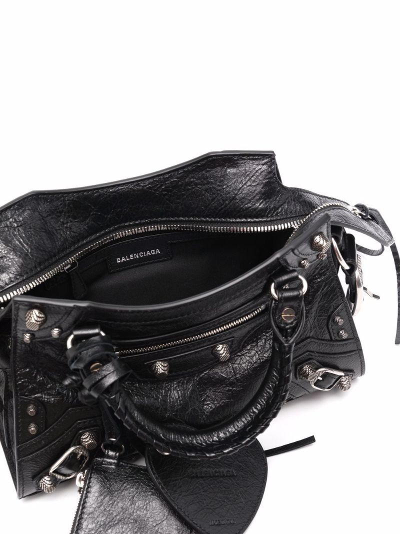 Black Neo Cagole Mini Leather Top Handle Bag
