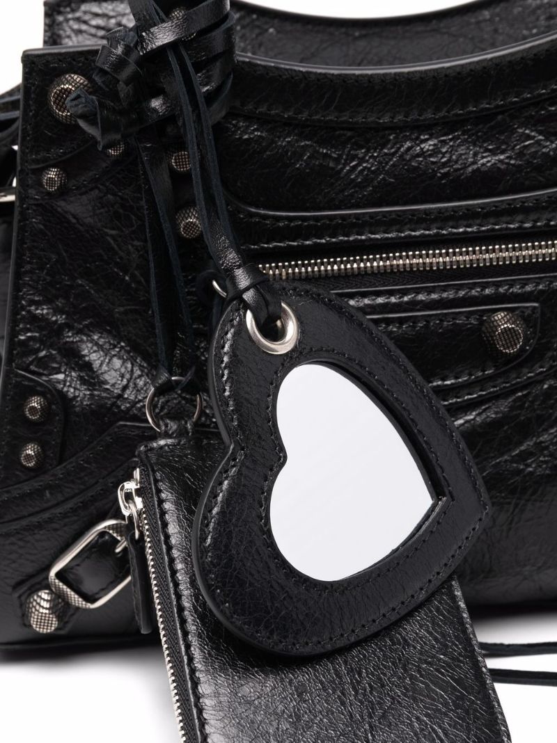 Black Neo Cagole Mini Leather Top Handle Bag