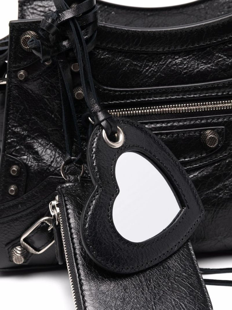 Black Neo Cagole Mini Leather Top Handle Bag
