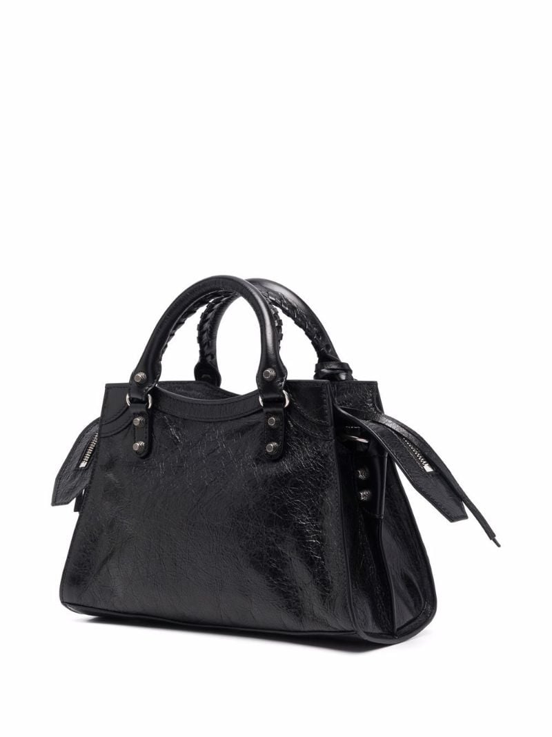 Black Neo Cagole Mini Leather Top Handle Bag