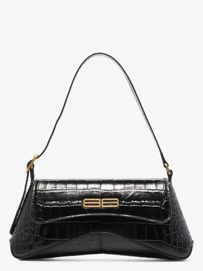 Black Xx Flap Small Leather Shoulder Bag