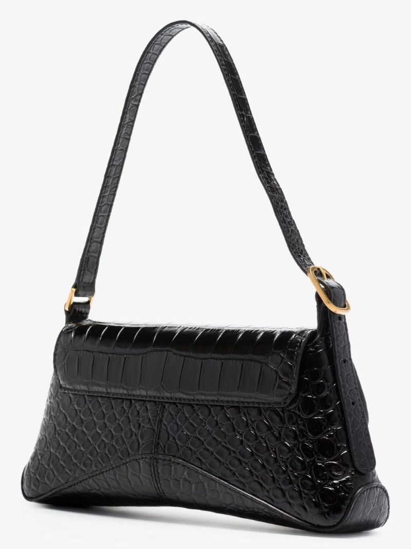 Black Xx Flap Small Leather Shoulder Bag
