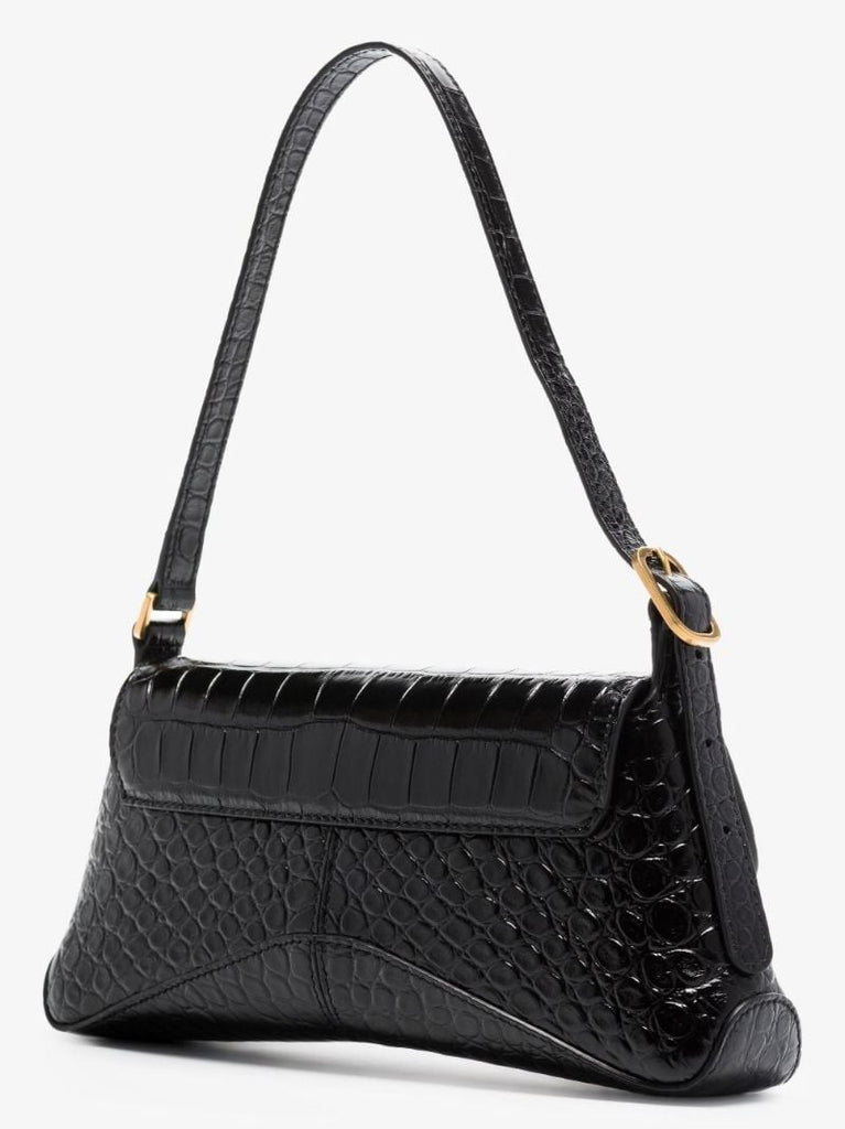 Black Xx Flap Small Leather Shoulder Bag