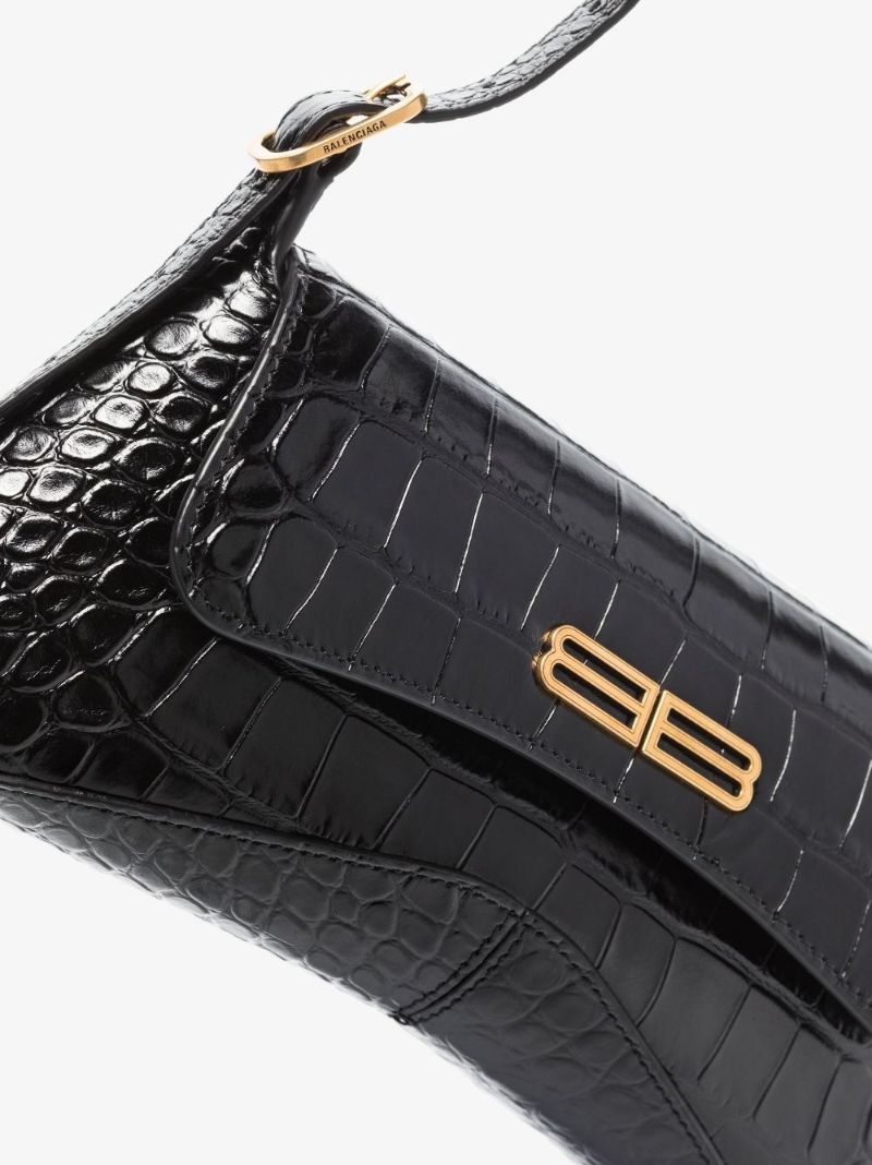 Black Xx Flap Small Leather Shoulder Bag